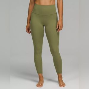 NWT Lululemon Plus Size Align High Rise Leggings 25" Olive Khaki Green Size 18